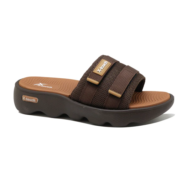 MEN CASUAL SLIPPER F-2573 color borwn